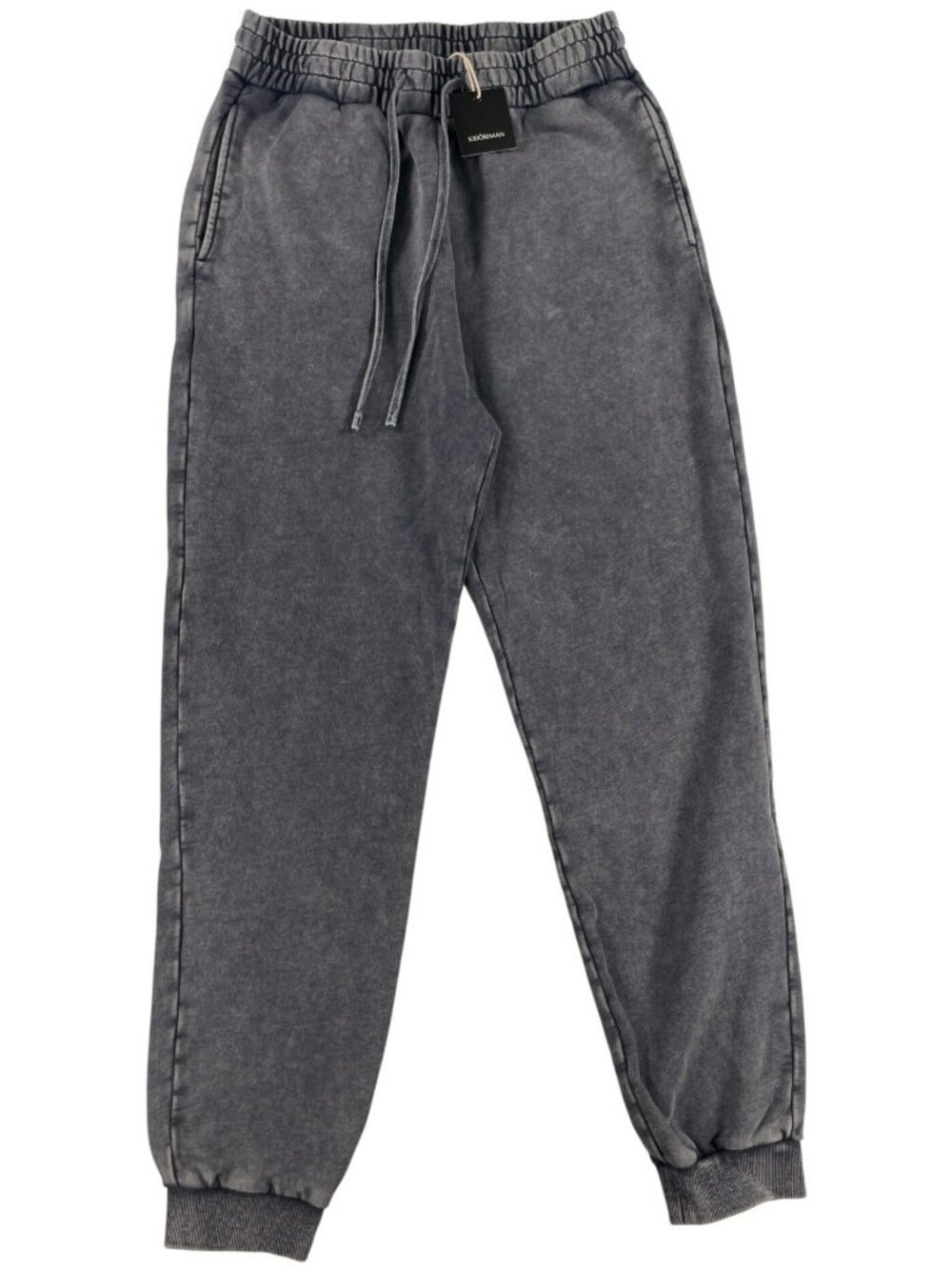 Kidōriman Tenka Joggers Japanese Athletic Gray Acid Wash Pants Men's Size XL NEW - Picture 1 of 9